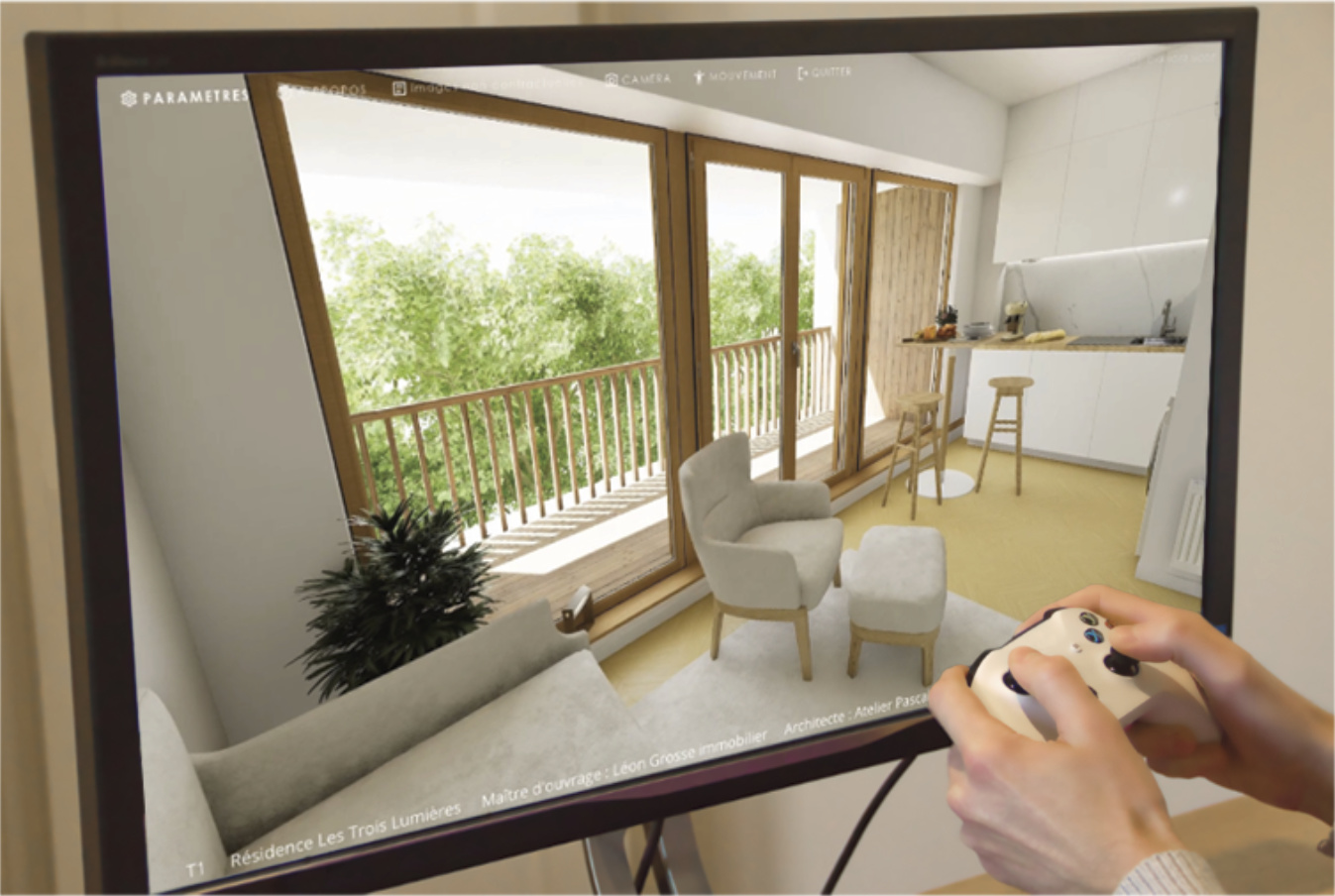Visite interactive manette Arnaud Deschamps 3D